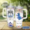 custom name super sexy eeyore lady vintage flower pattern 40oz stainless steel tumbler with handle and straw lid personalized stanley tumbler dupe 40 oz stainless steel travel cups laughinks 1