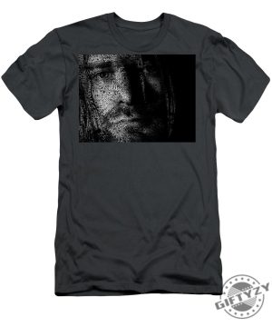 Kurt Cobain Text Portrait Typographic Face Poster With The Nevermind Album Songs Of Nirvana Tshirt giftyzy 1 1