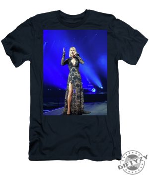 Celine Dion In A Long Cool Black Dress Tshirt giftyzy 1 1