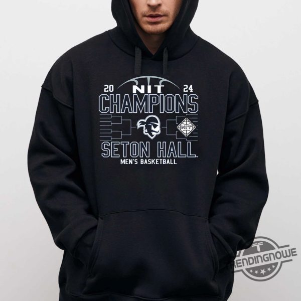 Seton Hall Pirates 2024 Ncaa Mens Basketball Nit Champions Tshirt trendingnowe 1 2