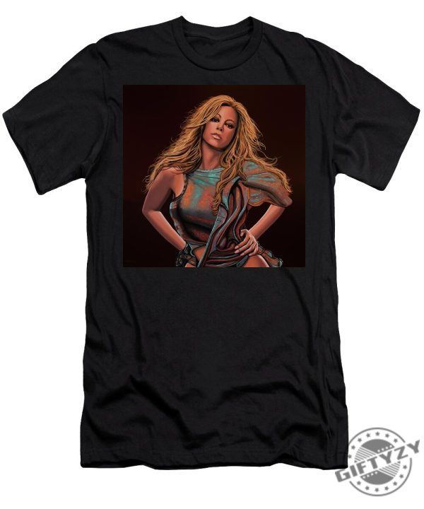 Mariah Carey Painting Tshirt giftyzy 1