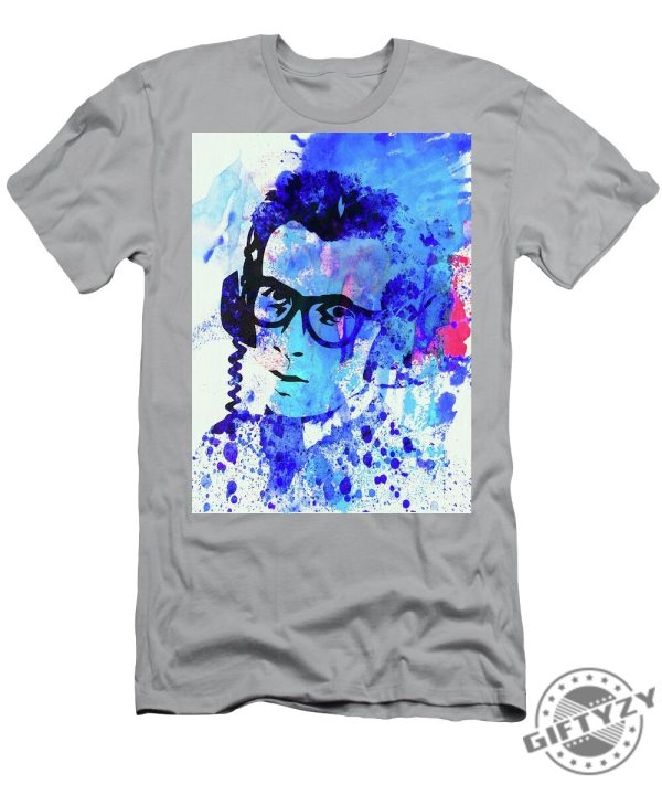 Legendary Elvis Costello Watercolor Tshirt giftyzy 1