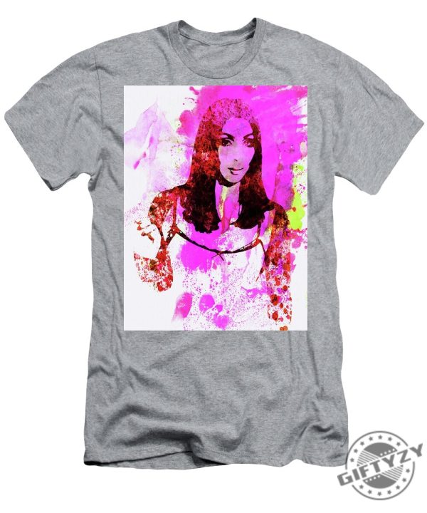 Legendary Cher Watercolor Tshirt giftyzy 1