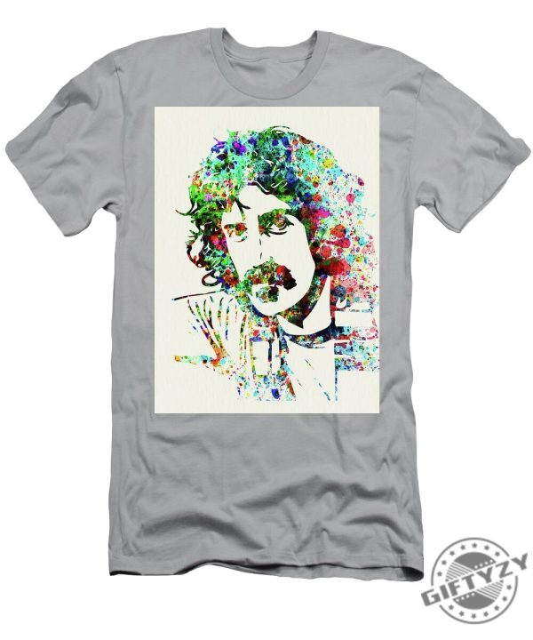 Legendary Frank Zappa Watercolor Tshirt giftyzy 1