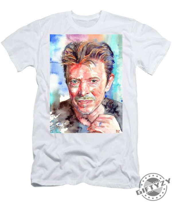 David Bowie Portrait Tshirt giftyzy 1