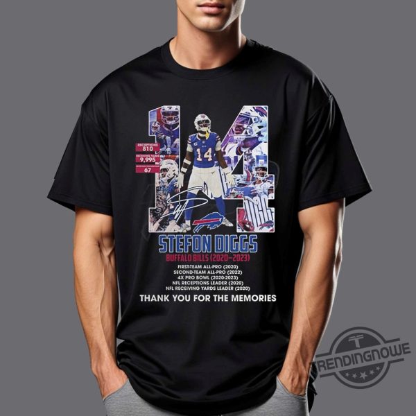 Stefon Diggs Buffalo Bills 20202023 Thank You For The Memories Tshirt trendingnowe 1