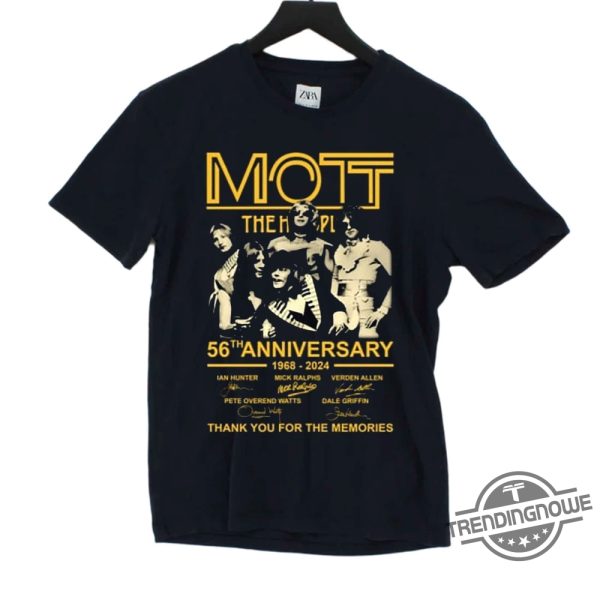 Mott The Hoople 56Th Anniversary 19682024 Thank You For The Memories Tshirt trendingnowe 1