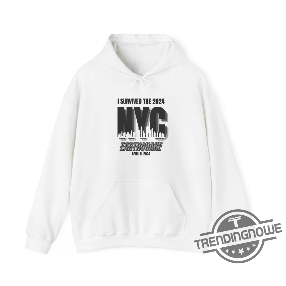 I Survived The Nyc Earthquake Shirt I Survived The 2024 Nyc Earthquake T Shirt Sweashirt Hoodie