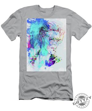 Legendary David Bowie Watercolor Tshirt giftyzy 1 1