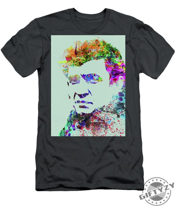 Legendary Johnny Cash Watercolor Tshirt giftyzy 1