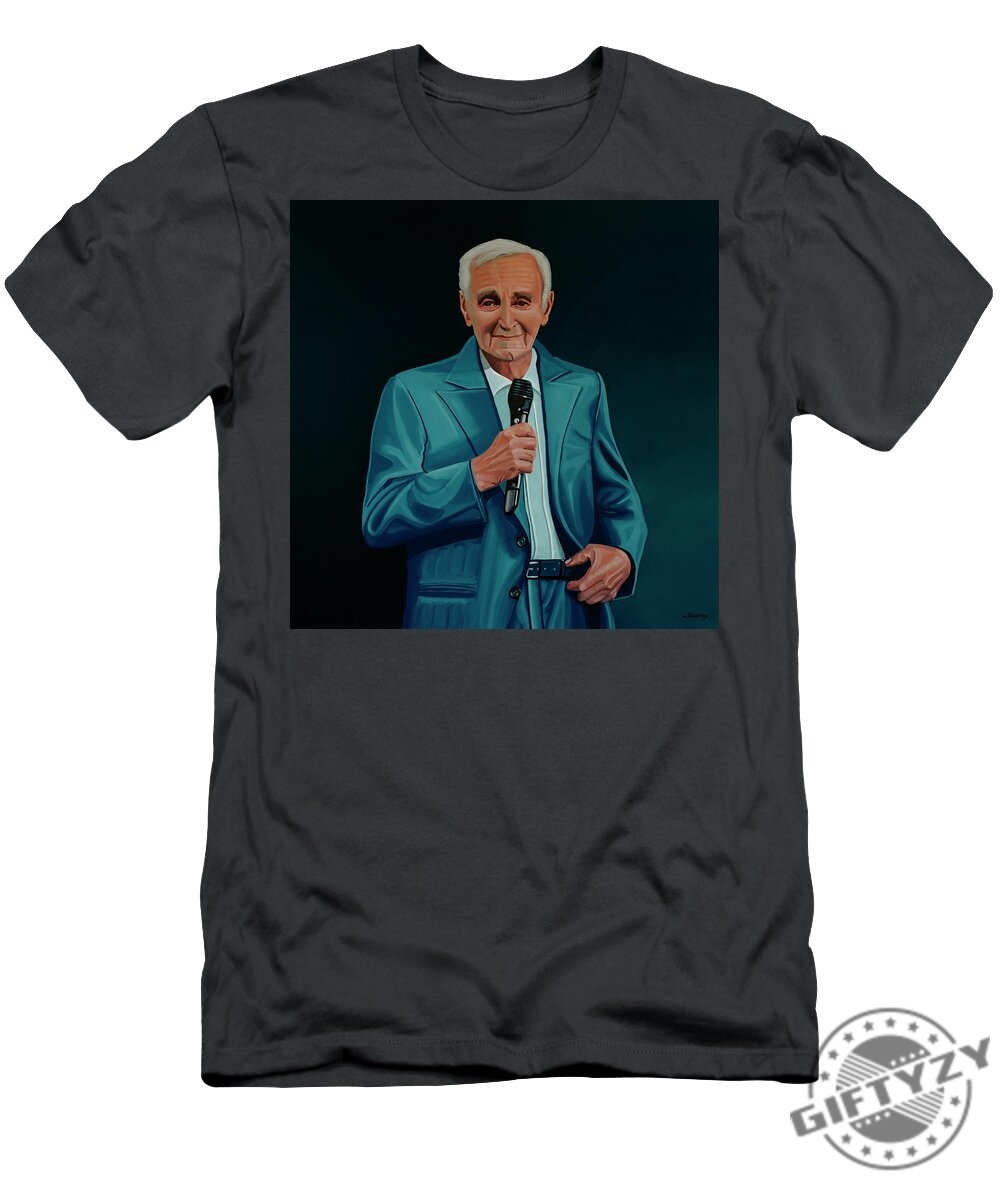 Charles Aznavour Painting Tshirt