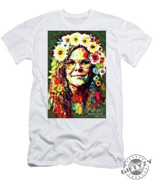 Janis Joplin Portrait Tshirt giftyzy 1 1