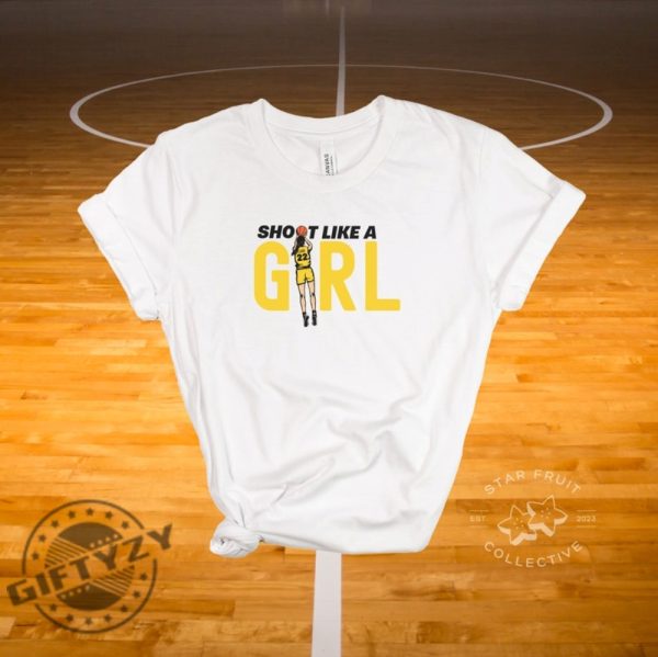 Shoot Like A Girl Shirt C. Clark Tshirt 22 Hawkeyes Hoodie Iowa Basketball Sweatshirt You Break It You Own It From The Logo Shirt giftyzy 3