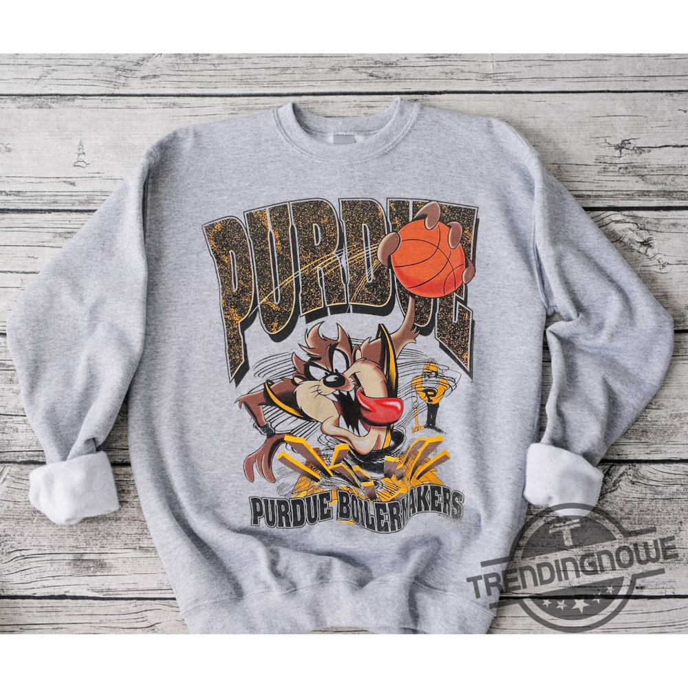 Purdue Championship Shirt Purdue Boilermakers Looney Tunes Taz Sweatshirt Purdue University Shirt Pu Shirt Ncaa Basketball