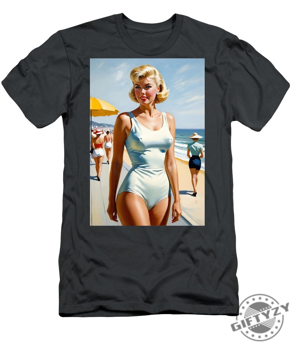 Doris Day At The Beach Tshirt