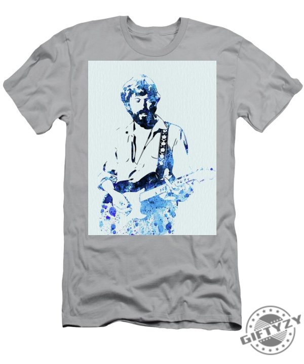 Legendary Eric Clapton Watercolor Tshirt giftyzy 1