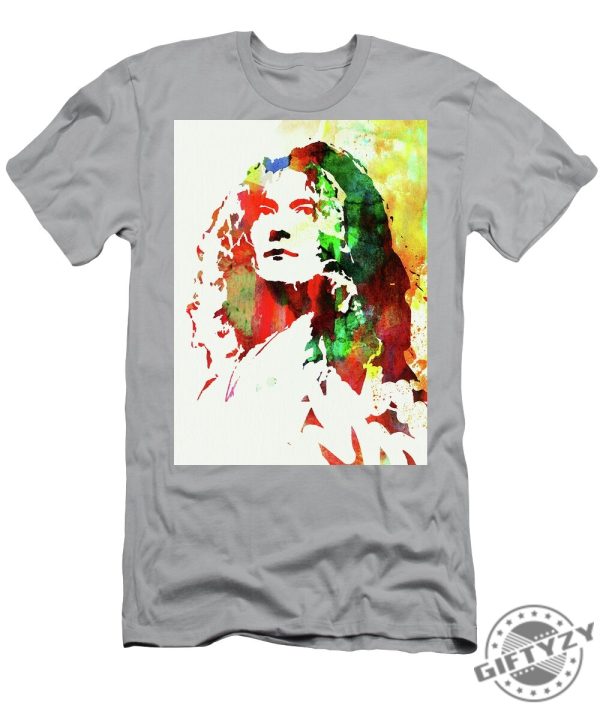 Legendary Robert Plant Watercolor Tshirt giftyzy 1