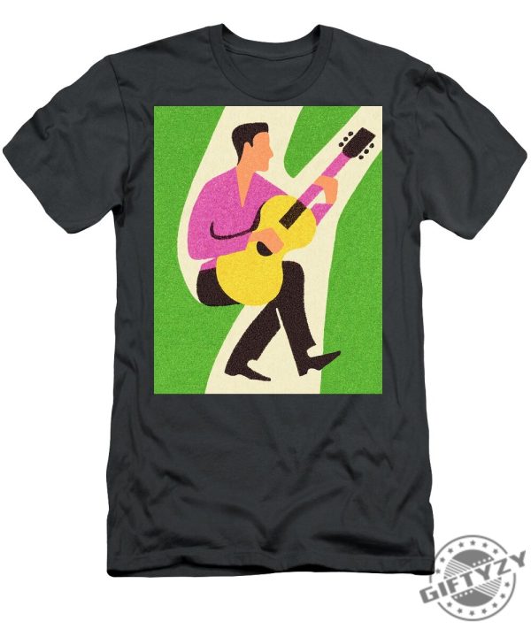 Man Playing The Guitar Tshirt giftyzy 1