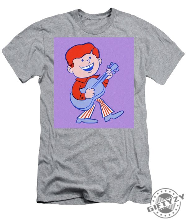 Boy Playing Guitar Tshirt giftyzy 1