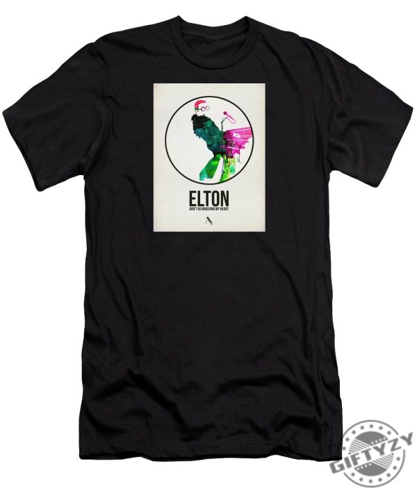 Elton Watercolor Poster Tshirt giftyzy 1