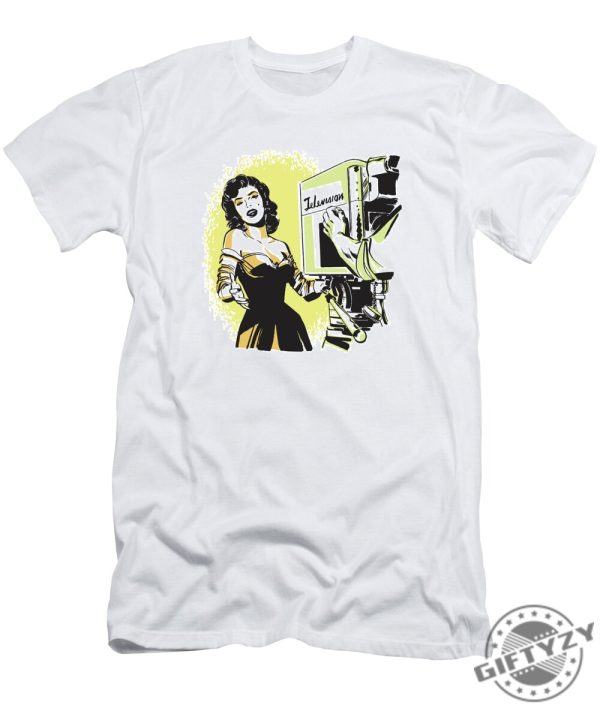 Female Television Star Being Filmed Tshirt giftyzy 1