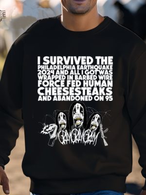 Grimgrimgrim I Survived The Philadelphia Earthquake 2024 Shirt Unique Grimgrimgrim I Survived The Philadelphia Earthquake 2024 Hoodie revetee 3