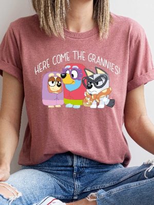 Here Come The Grannies Shirt Bluey Shirt For Grannies Disney Trip Shirt Bingo Shirt Bluey Characters Disney Trip Tee revetee 2