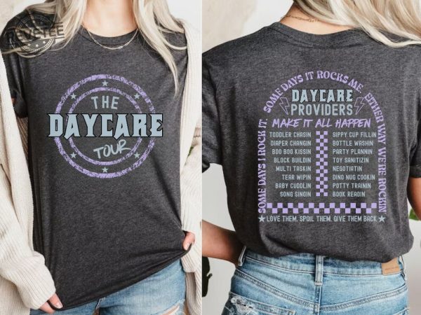 Daycare Shirt Daycare Staff Funny Childcare Provider Tshirt Cute Daycare Teacher Gift Daycare Tour Toddler Chasin Infant Crew Tshirt revetee 1