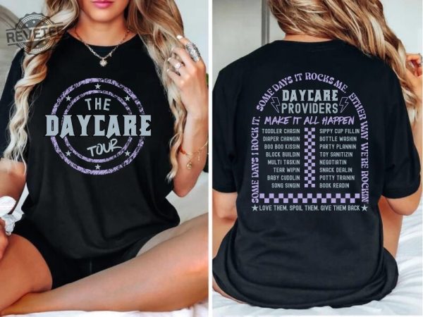 Daycare Shirt Daycare Staff Funny Childcare Provider Tshirt Cute Daycare Teacher Gift Daycare Tour Toddler Chasin Infant Crew Tshirt revetee 2