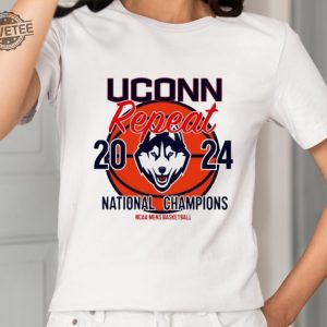 Uconn Repeat 2024 National Champions Ncaa Mens Basketball Shirt Unique revetee 2