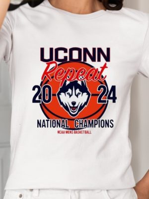 Uconn Repeat 2024 National Champions Ncaa Mens Basketball Shirt Unique revetee 2