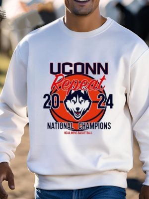 Uconn Repeat 2024 National Champions Ncaa Mens Basketball Shirt Unique revetee 3