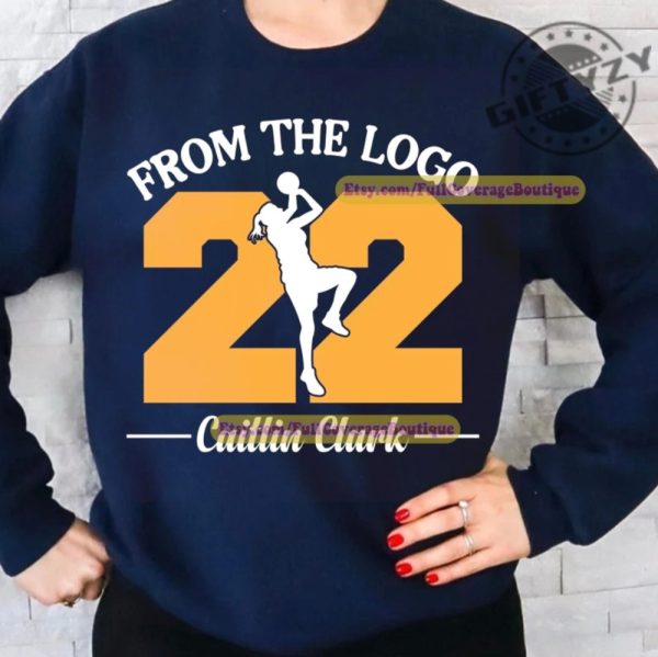 Vintage From The Logo 22 Caitlin Clark Shirt Limited Caitlin Clark Basketball Sweatshirt Caitlin Clarks Fan Tshirt Unisex Hoodie Caitlin Clark Shirt giftyzy 2