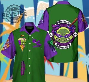 Teenage Mutant Ninja Turtles Donatello Hawaiian Shirt Teenage Mutant Ninja Turtles 3 2023 Unique revetee 1