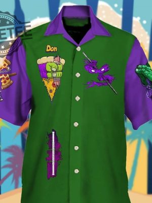 Teenage Mutant Ninja Turtles Donatello Hawaiian Shirt Teenage Mutant Ninja Turtles 3 2023 Unique revetee 2