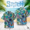 disney traditions stitch hawaiian shirt mens lilo and stitch button up shirt and shorts stitch floral tropical leaves pattern summer aloha beach shirts laughinks 1