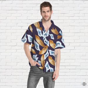 tom selleck hawaiian shirts for sale 3d printed tom selleck magnum pi calla lily purple aloha beach shirt and shorts 80s movie cosplay button up shirts laughinks 1