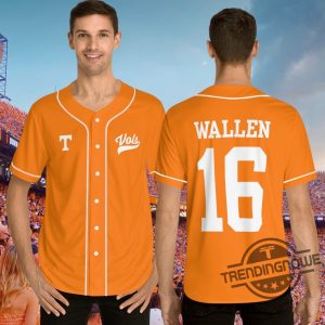 Morgan Wallen Jersey Tennessee Vols Full Button Jersey Shirt Wallen Morgan Sweatshirt Morgan Wallen Shirt trendingnowe 2