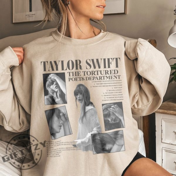 Ttpd New Album Shirt The Tortured Poets Department Sweatshirt Ts New Album Hoodie Taylors Fan Tshirt Custom The Tortured Poets Department Shirt giftyzy 3