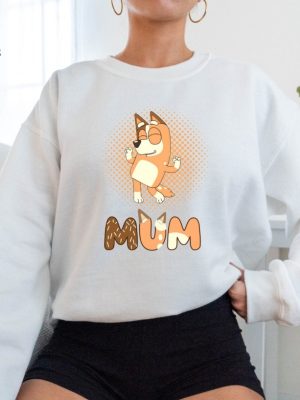 Personalized Mother Blue Dog Sweatshirt Dog Mom Birthday Party Shirt Gift For Mama Mothers Day Sweatshirt Unique revetee 4