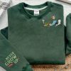 Embroidered Peter Pan Tinker Bell Wendy Flying Never Grow Up Sweatshirt Disney Neverland Embroidery Shirt Disneyland Trip Unique revetee 1