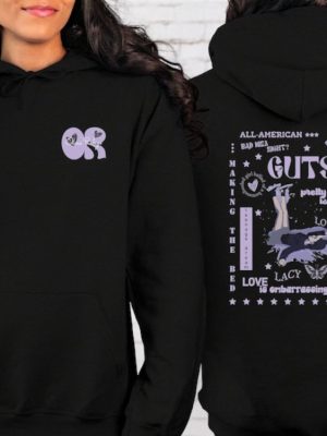 Olivia Rodrigo Guts Hoodie Olivia Rodrigo Sweatshirt Guts Sweatshirt Guts Tour 2024 Hoodie Olivia Rodrigo Tour Sweatshirt revetee 2