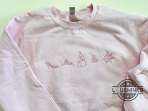 disney princess embroidered sweatshirt tshirt hoodie rapunzel tangled shirts belle beauty and the beast shirt cinderella tee disney princess icons embroidery laughinks 1