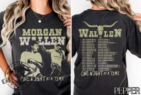 Wallen Tour 2024 Shirt Wallen Western Sweatshirt One Night At A Time Tour 2024 Tshirt Country Music Hoodie Cowboy Wallen Shirt giftyzy 1