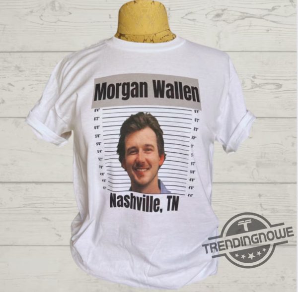 Morgan Legend Mugshot Shirt V2 Morgan Wallen Arrested Shirt Leave Them Broadway Chairs Alone Nashville Country Music Sweatshirt trendingnowe 1