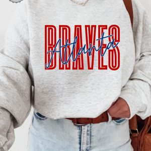 Atlanta Braves Sweatshirt Atlanta Braves Tshirt Braves Fan Braves Apparel Atlanta Sports Unique revetee 3
