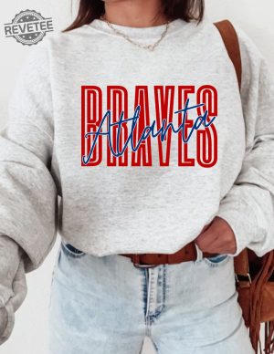 Atlanta Braves Sweatshirt Atlanta Braves Tshirt Braves Fan Braves Apparel Atlanta Sports Unique revetee 3