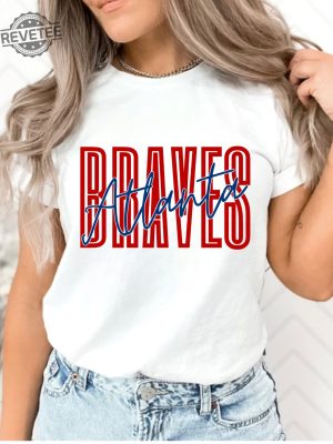 Atlanta Braves Sweatshirt Atlanta Braves Tshirt Braves Fan Braves Apparel Atlanta Sports Unique revetee 4