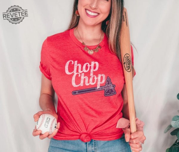 Atlanta Braves Inspired Shirt Atlanta Gameday Shirt Atlanta Baseball Shirt Atl Shirt Chop Chop Atl Vintage Style Shirt Baseball Gift Unique revetee 1