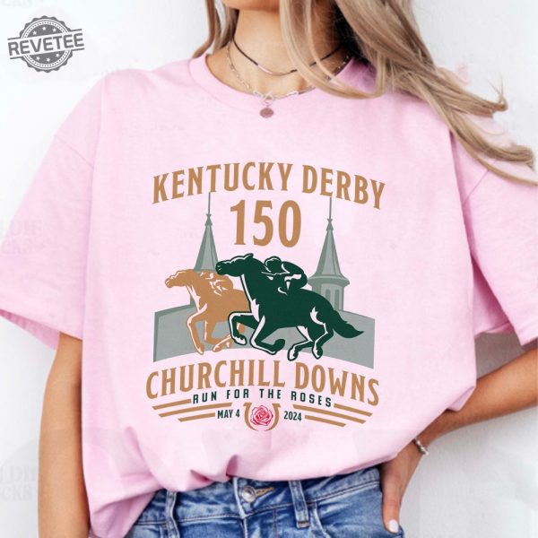 Kentucky Derby Churchill Downs 2024 Shirt 150Th Kentucky Horse Racing Gift Ky Derby Horse Racing Weekend Tee Unique revetee 2